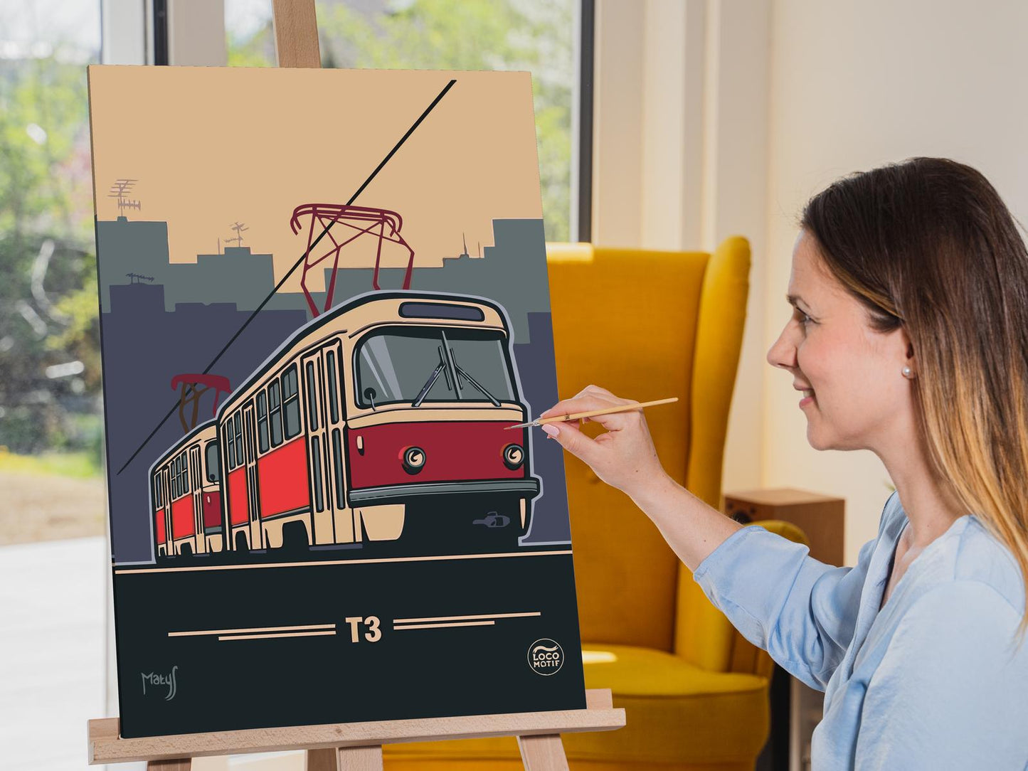 Paint by Numbers - DPP Praha, tramvaj