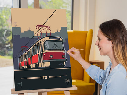 Paint by Numbers - DPP Praha, tramvaj