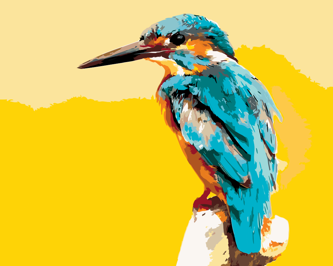 Paint by Numbers - Isfugl