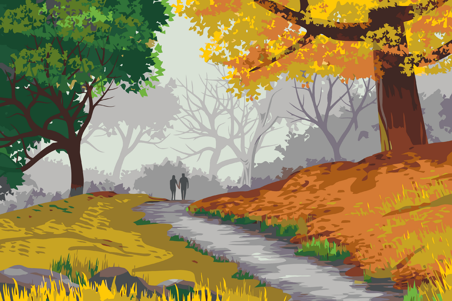 Paint by Numbers - Efterårsnatur