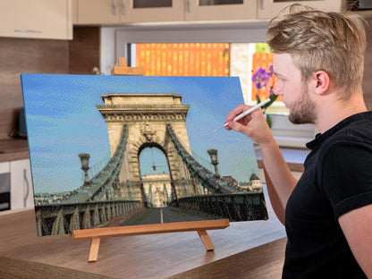 Diamond Painting - Széchenyi Kædebro – Ungarn