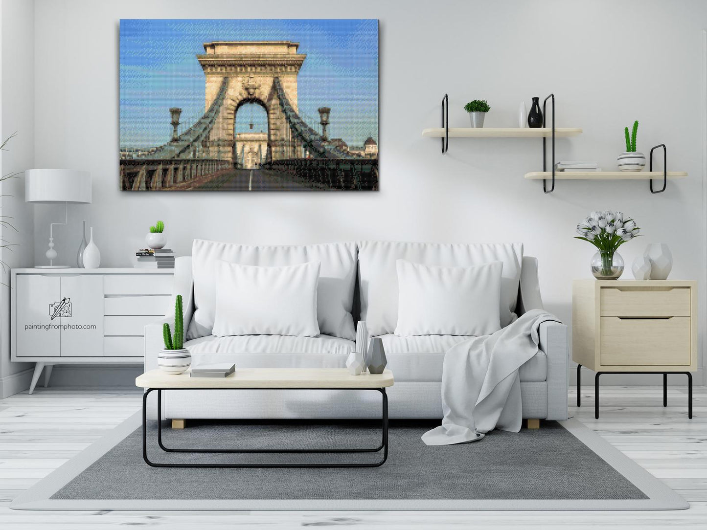Diamond Painting - Széchenyi Kædebro – Ungarn