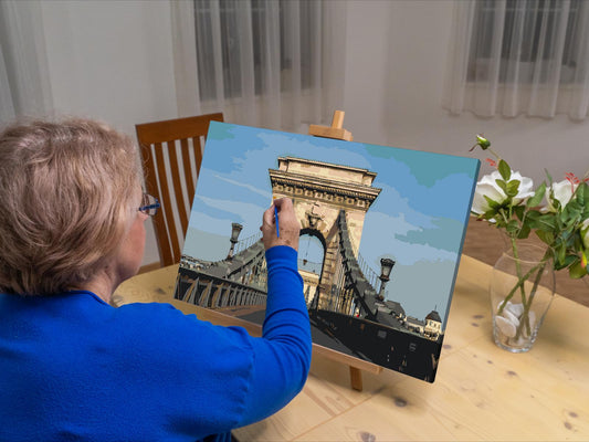 Paint by Numbers - Széchenyi Kædebro – Ungarn
