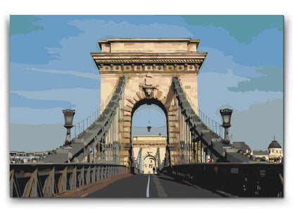 Paint by Numbers - Széchenyi Kædebro – Ungarn