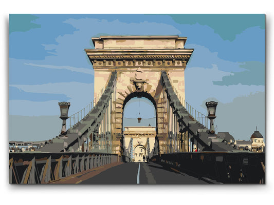Paint by Numbers - Széchenyi Kædebro – Ungarn
