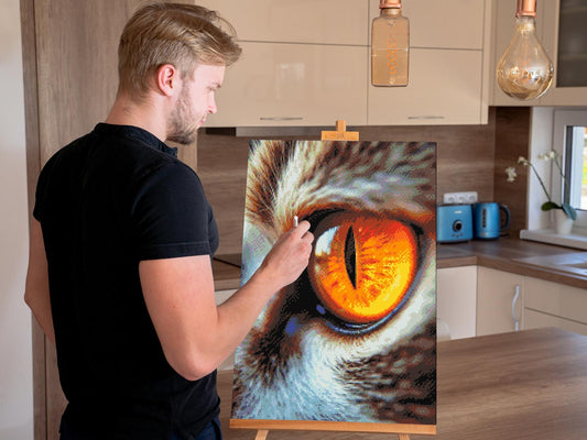 Diamond Painting - Kat's øje