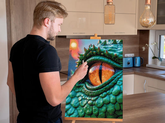 Diamond Painting - Krokodilleøje
