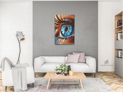 Diamond Painting - Himmelblåt øje