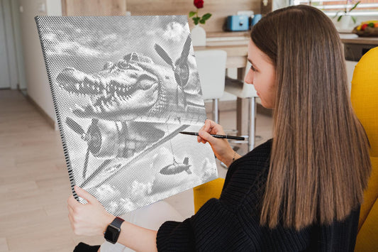 Mal-med-prikker -  Bombardiro Crocodillo
