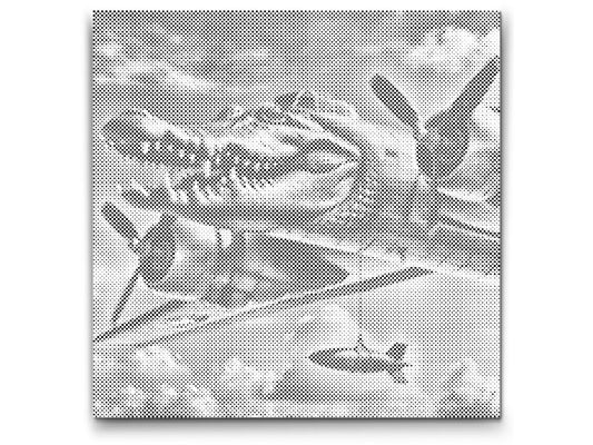 Mal-med-prikker -  Bombardiro Crocodillo