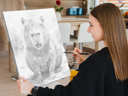 Mal-med-prikker -  Farverig kapibara