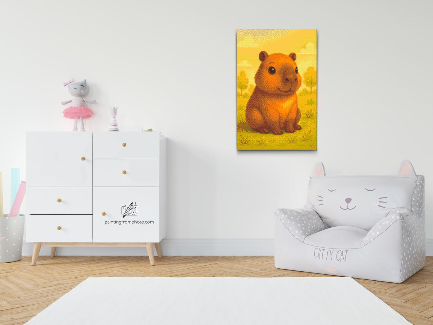 Diamond Painting - Capybara på engen