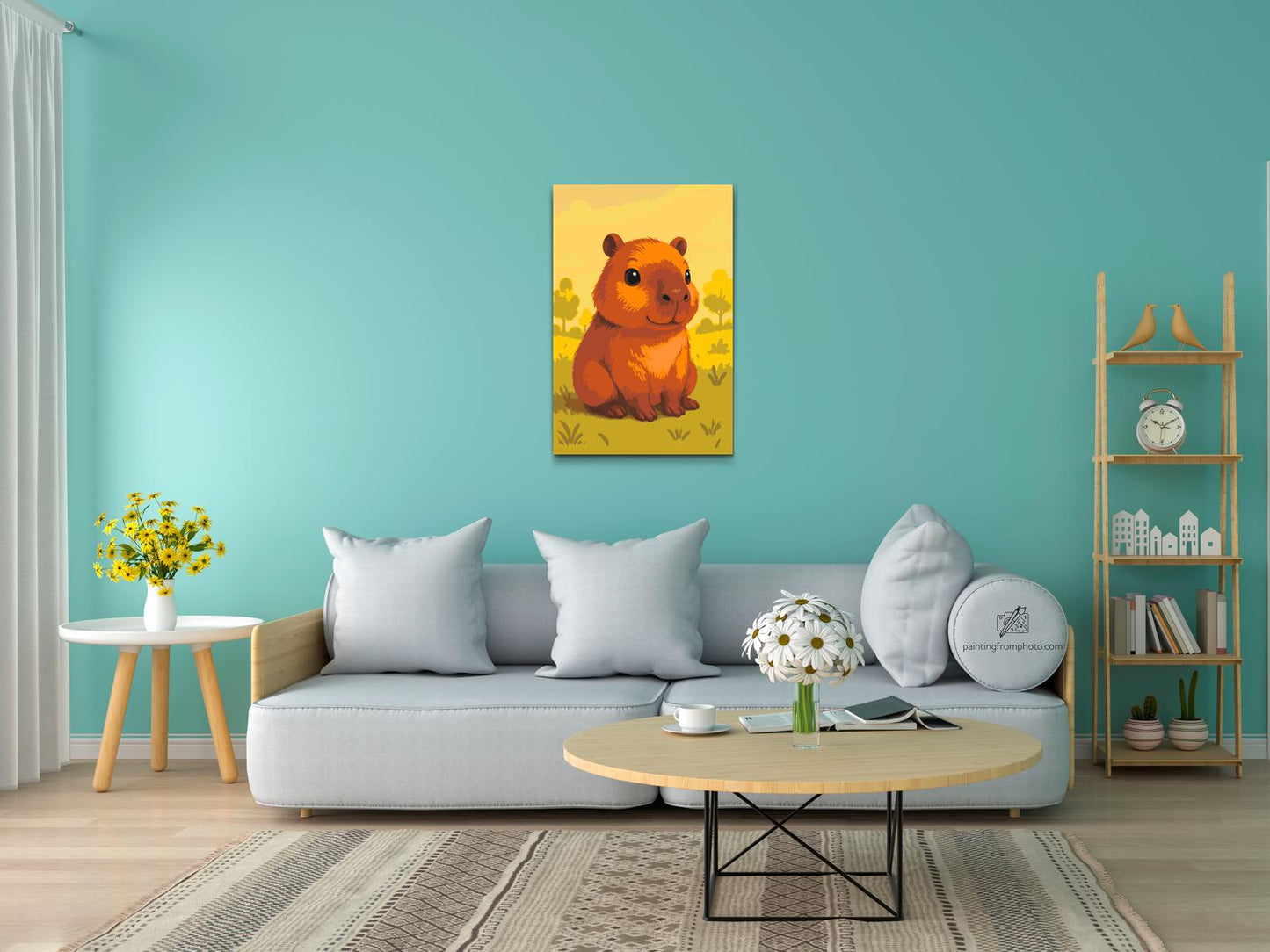 Paint by Numbers - Capybara på engen
