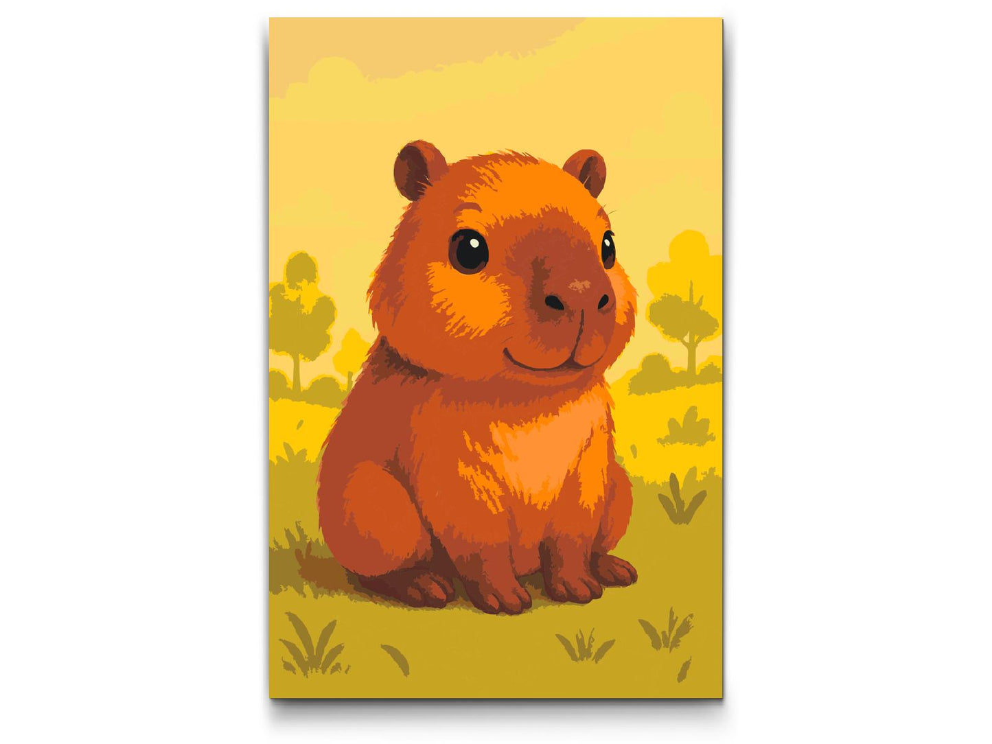 Paint by Numbers - Capybara på engen