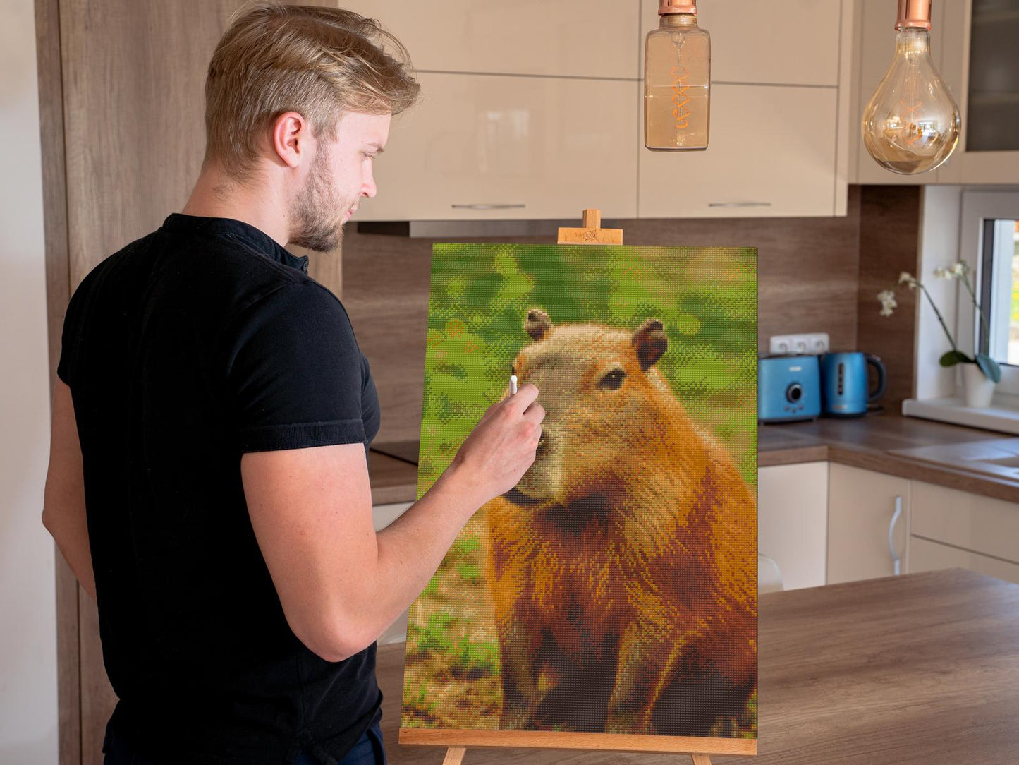 Diamond Painting - Capybara i skoven