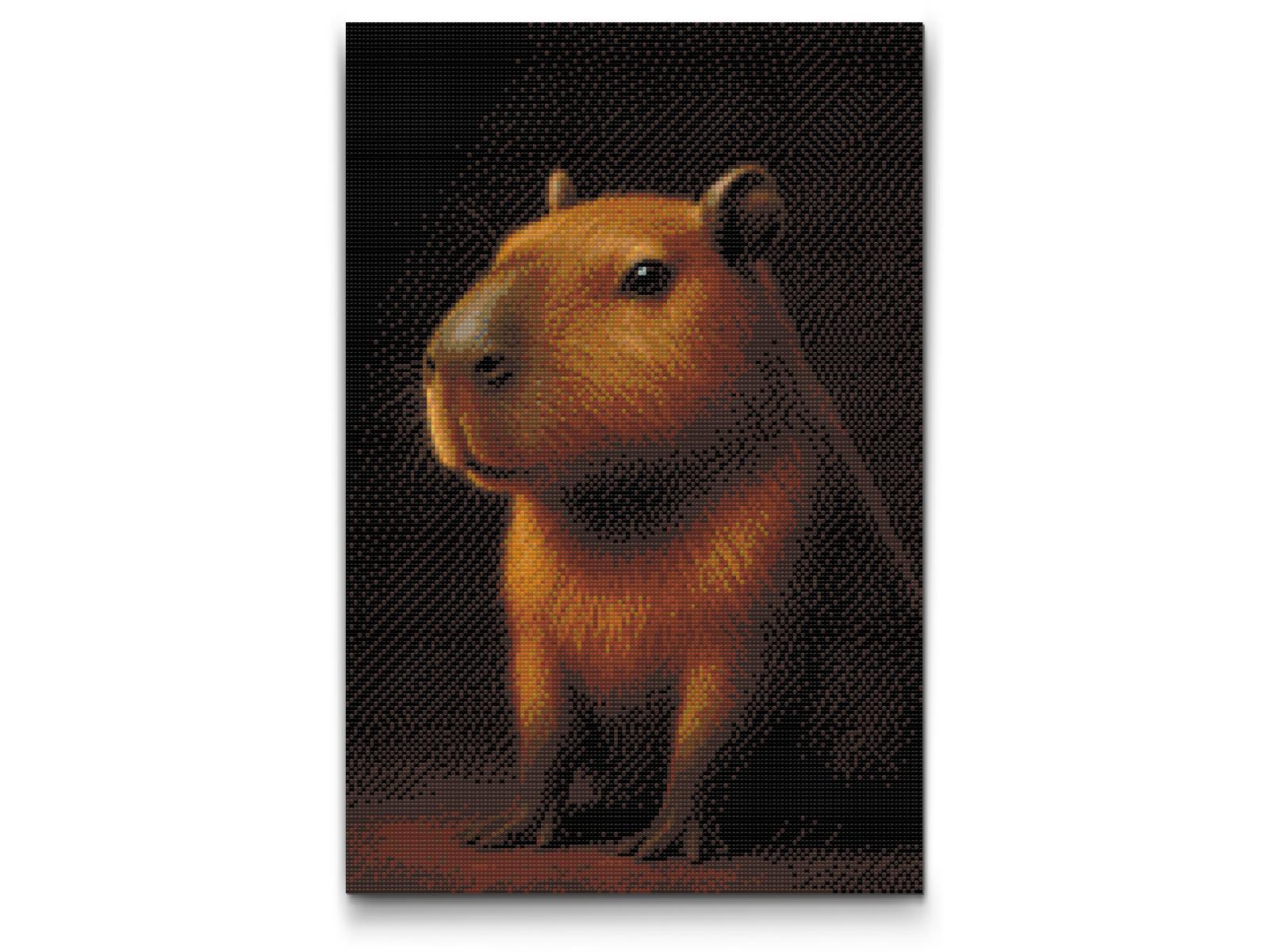 Diamond Painting - Capybara i skoven