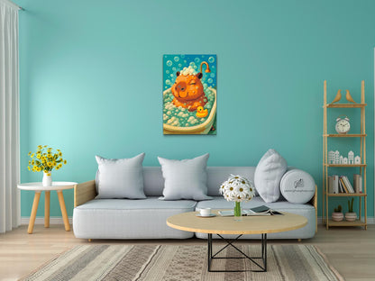 Paint by Numbers - Capybara i badekarret