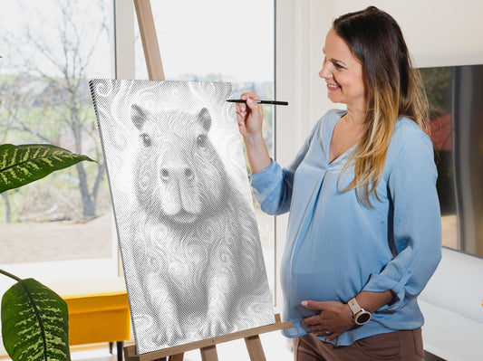 Mal-med-prikker -  Psykedelisk kapybara