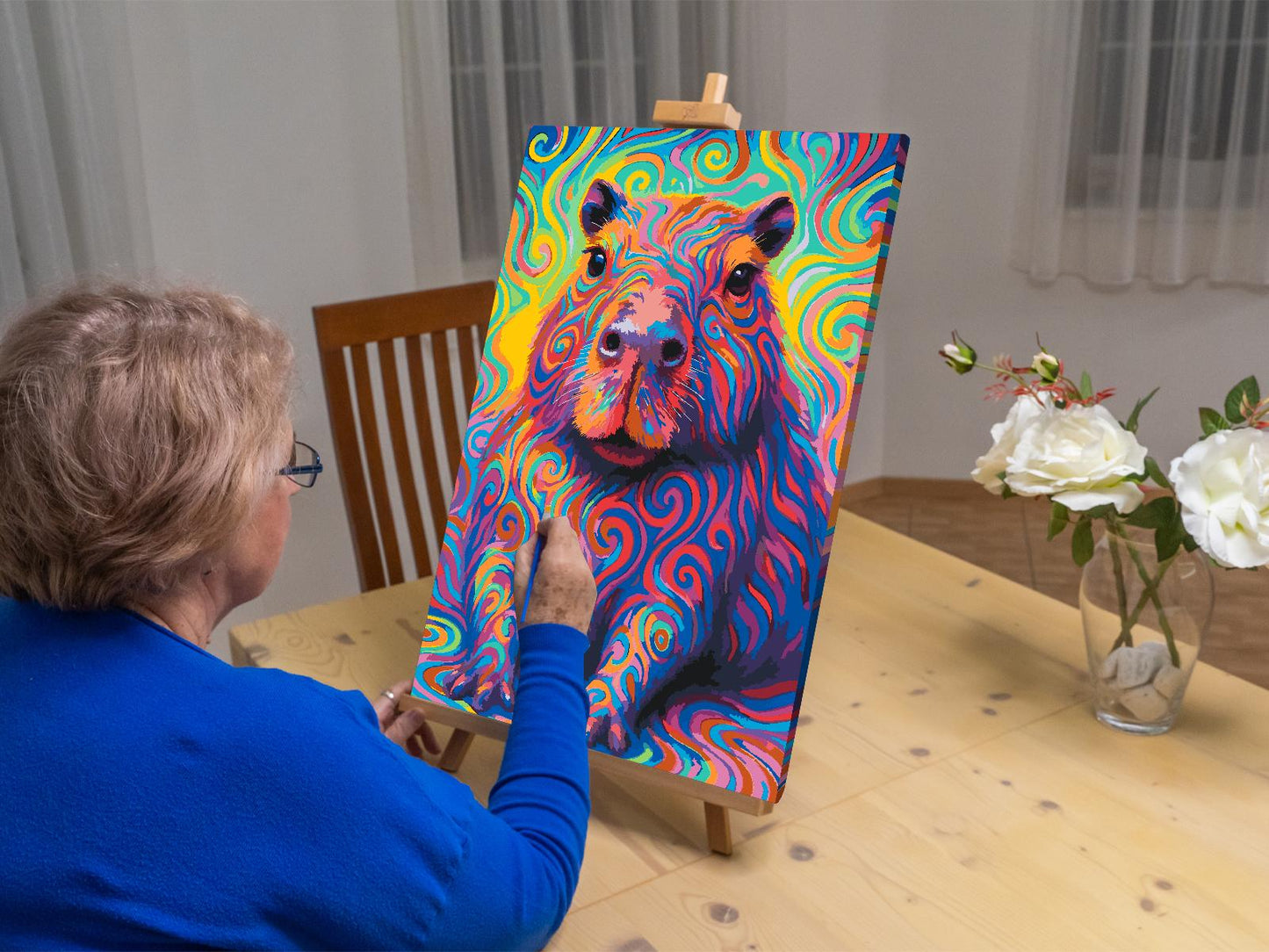 Paint by Numbers - Psykedelisk kapybara