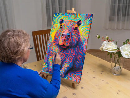 Paint by Numbers - Psykedelisk kapybara