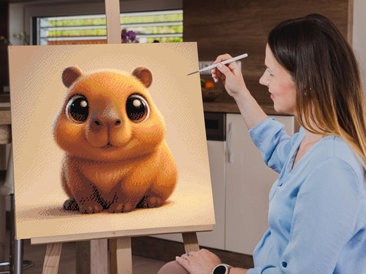 Diamond Painting - Sød kapybara