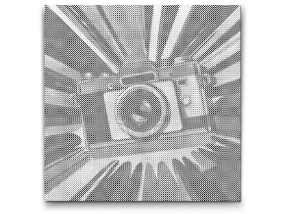 Mal-med-prikker -  Popkunst - Kamera