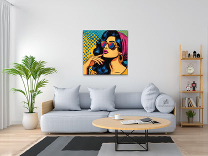 Diamond Painting - Pop art - Skønhed i briller