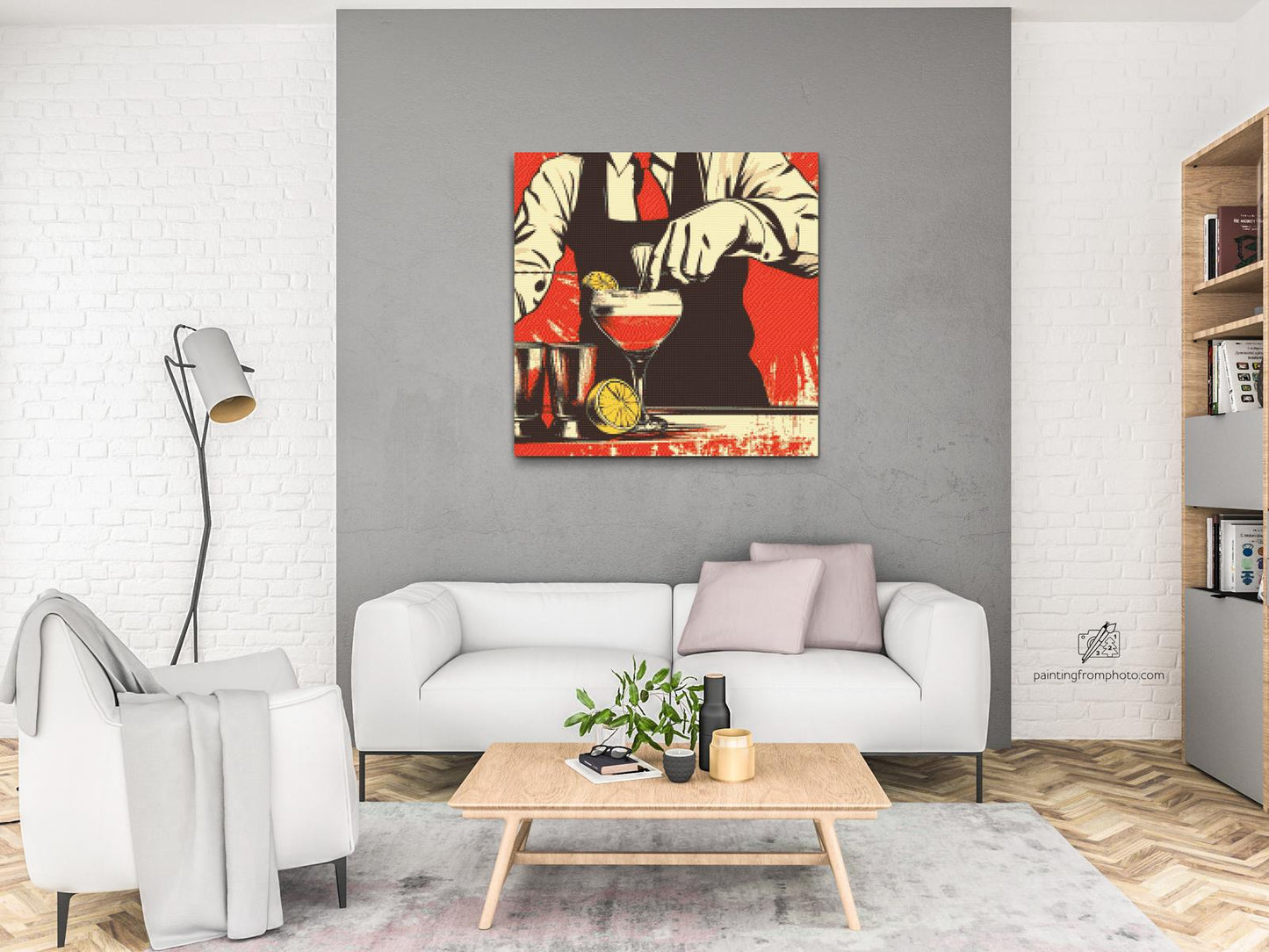 Diamond Painting - Pop art - Bartender