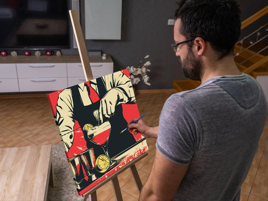 Paint by Numbers - Pop art - Bartender