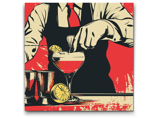 Paint by Numbers - Pop art - Bartender