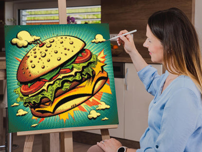 Diamond Painting - Pop art - Burger