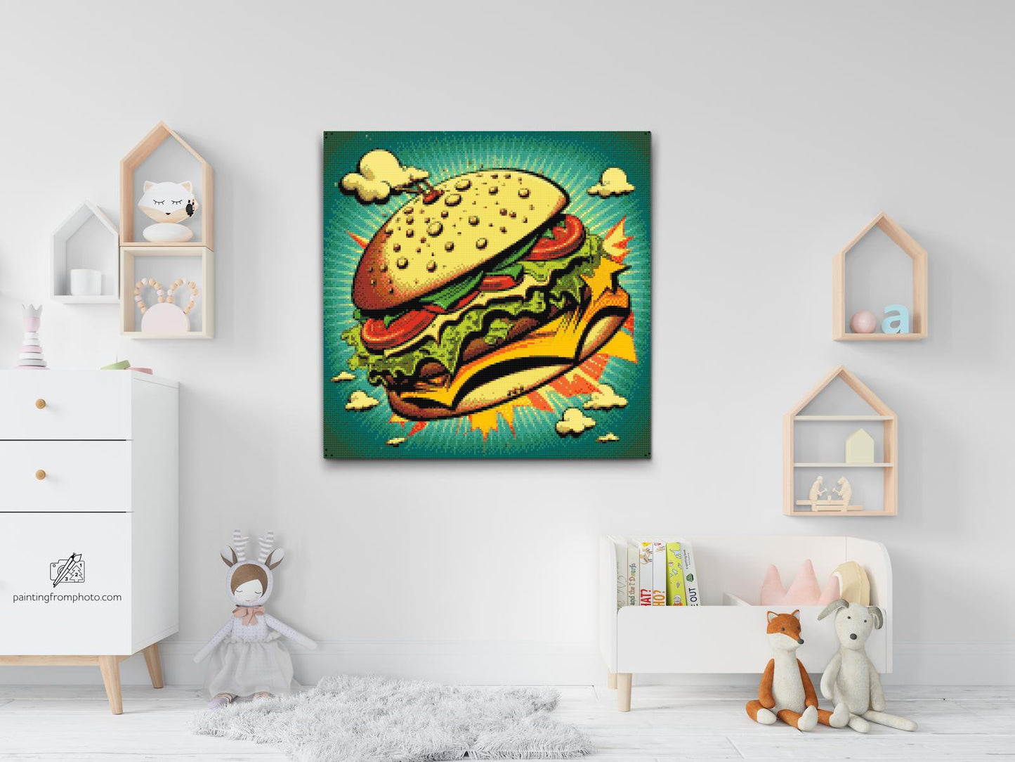Diamond Painting - Pop art - Burger