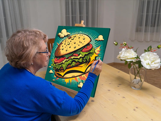 Paint by Numbers - Pop art - Burger