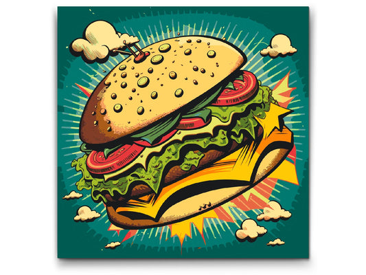 Paint by Numbers - Pop art - Burger