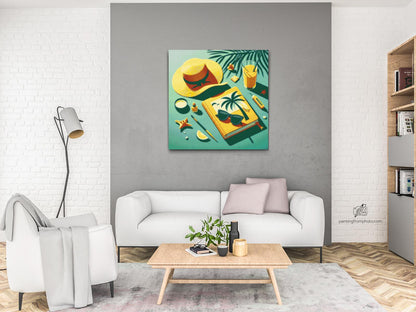 Diamond Painting - Pop art - Sommerens nødvendigheder