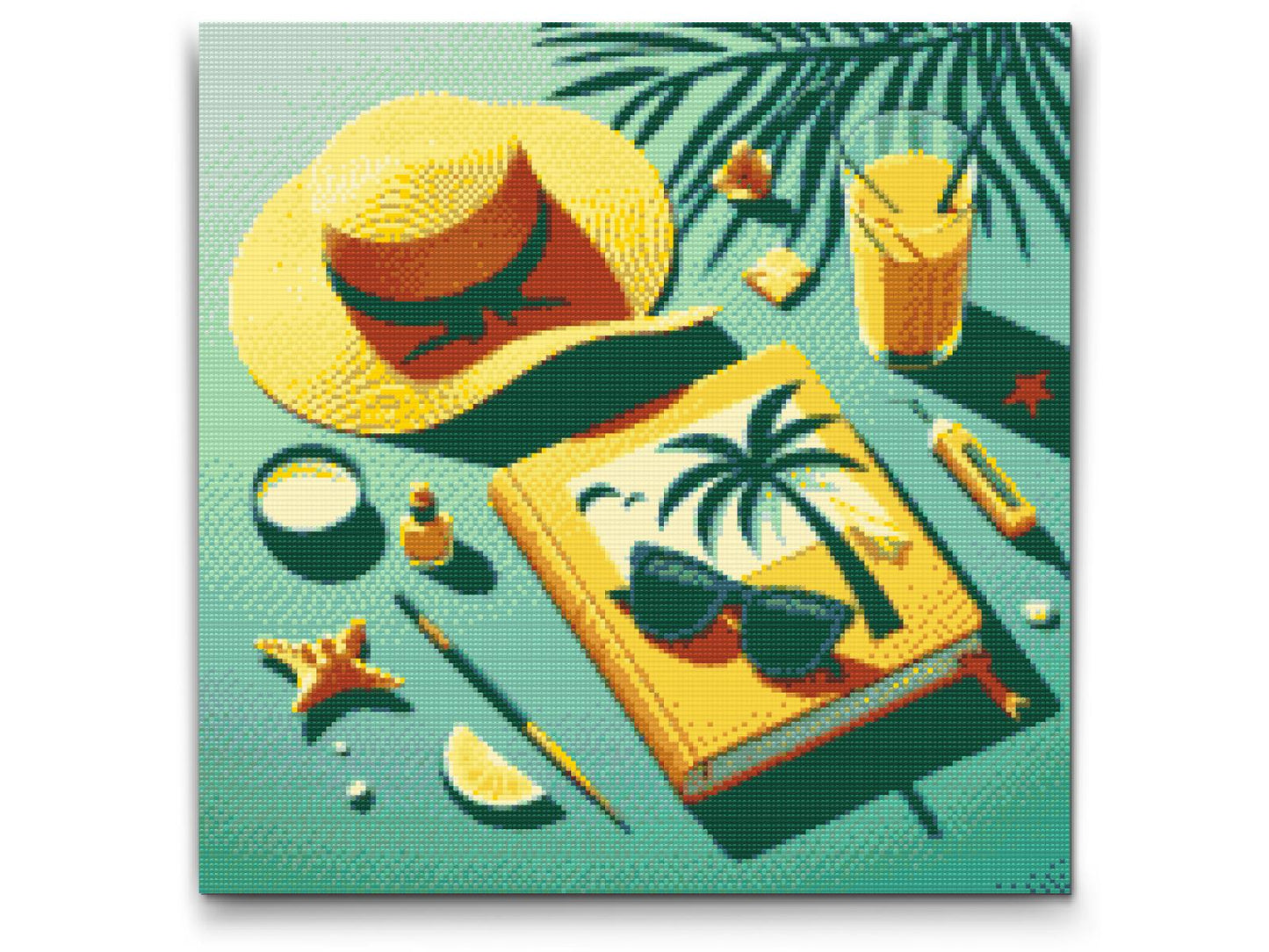 Diamond Painting - Pop art - Sommerens nødvendigheder