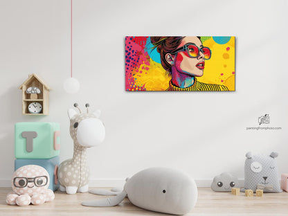Diamond Painting - Pop art - Moderne kvinde