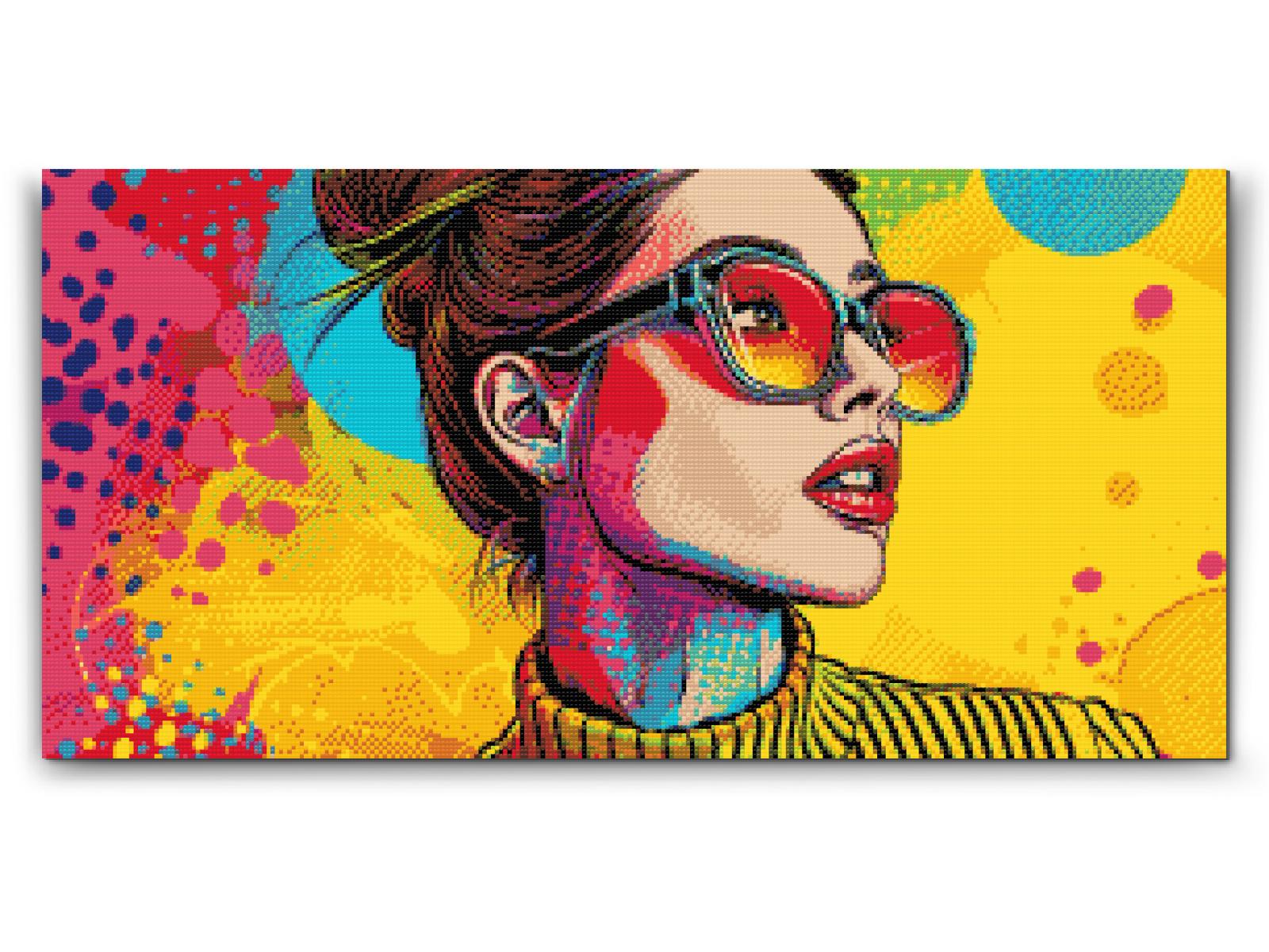 Diamond Painting - Pop art - Moderne kvinde