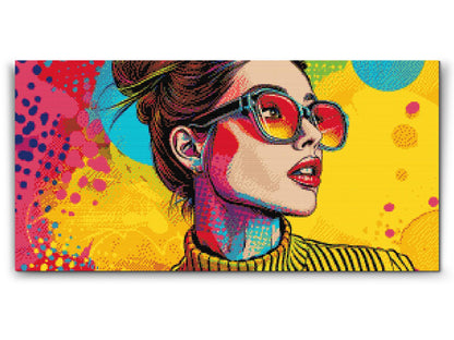 Diamond Painting - Pop art - Moderne kvinde