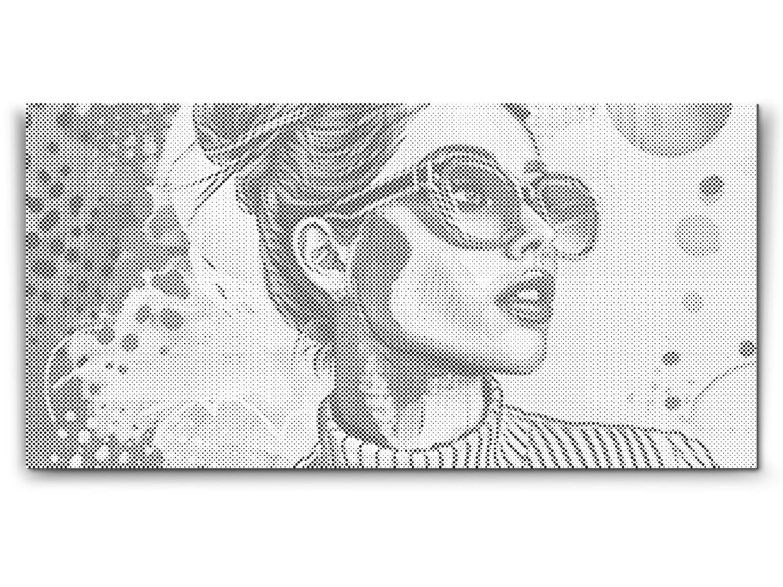 Mal-med-prikker -  Pop art - Moderne kvinde