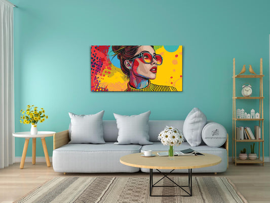 Paint by Numbers - Pop art - Moderne kvinde