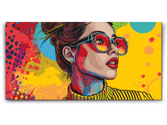 Paint by Numbers - Pop art - Moderne kvinde