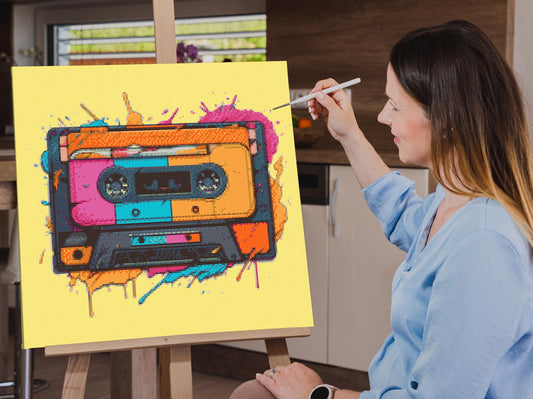 Diamond Painting - Popkunst - Radiokassette