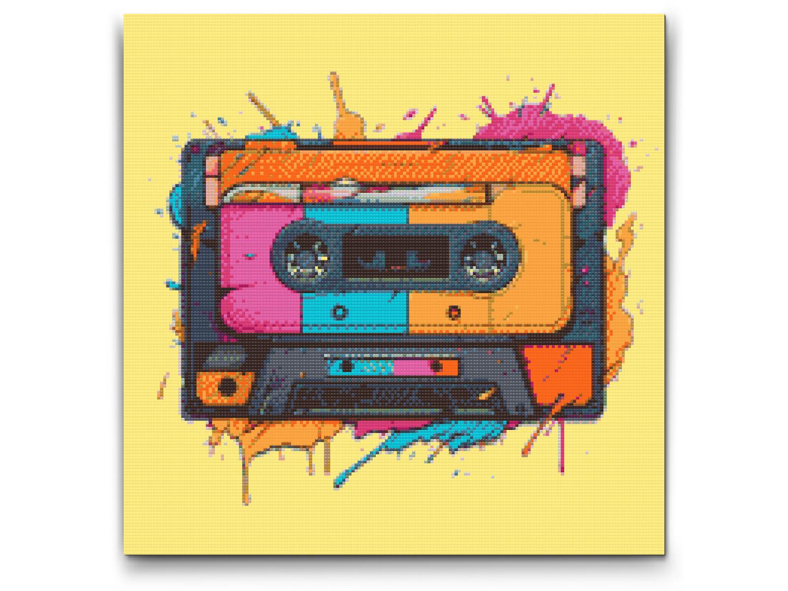 Diamond Painting - Popkunst - Radiokassette