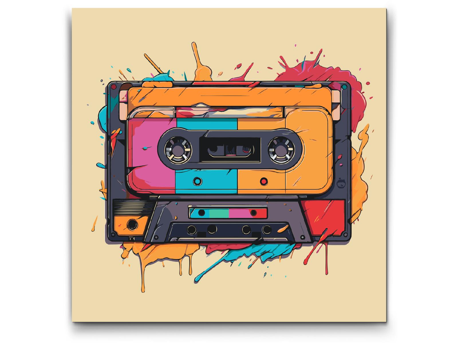 Paint by Numbers - Popkunst - Radiokassette