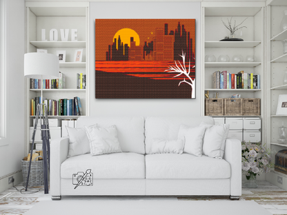 Diamond Painting - Orange Skyline