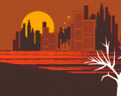Diamond Painting - Orange Skyline