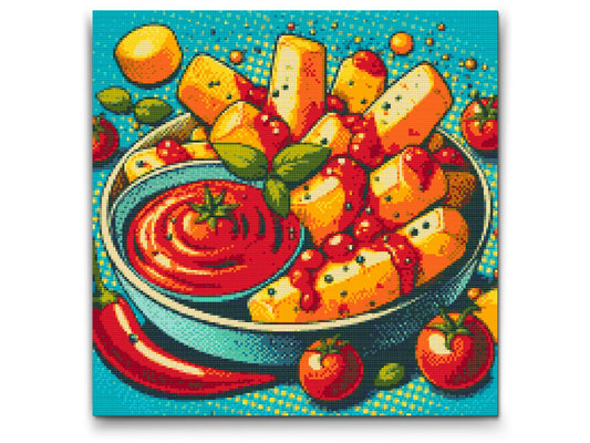 Diamond Painting - Pop art - Pommes frites