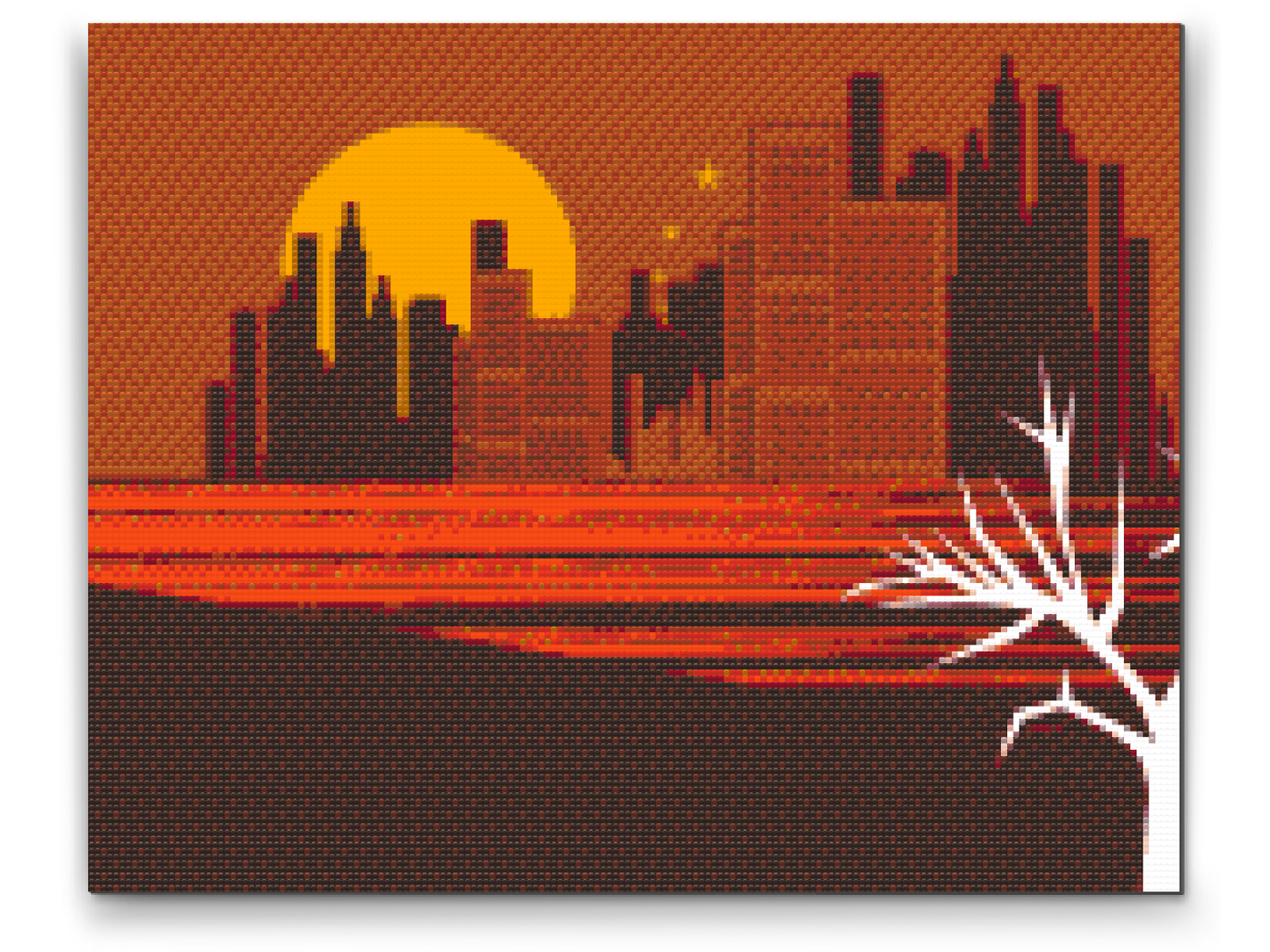 Diamond Painting - Orange Skyline