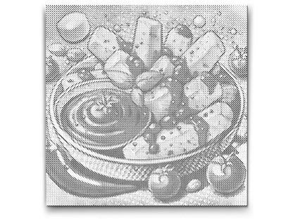 Mal-med-prikker -  Pop art - Pommes frites
